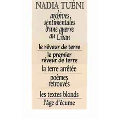 Nadia Tueni: L'oeuvre poétique complète (7 tomes boitées)