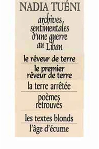 Nadia Tueni: L'oeuvre poétique complète (7 tomes boitées)