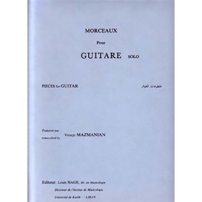 Pieces for Guitar - Morceaux Pour Guitare -  Vrouyr Mazmanian