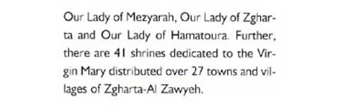 The Virgin Mary in Lebanon - Volume II - Districts of Tripoli, Menieh, Dounnieh, Zgharta-Zawyeh () - Image 5