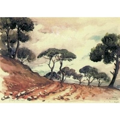 غروب في الخريف - الشوير - ١٩٤٧