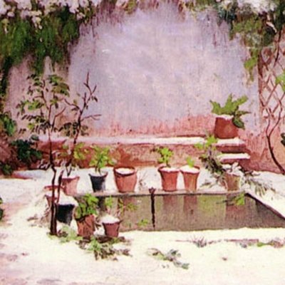 حديقتي في الشتاء