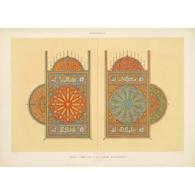 Pages Jumelles d'un Qorân Mauresque