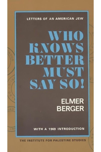 Who Knows Better, Must Say so